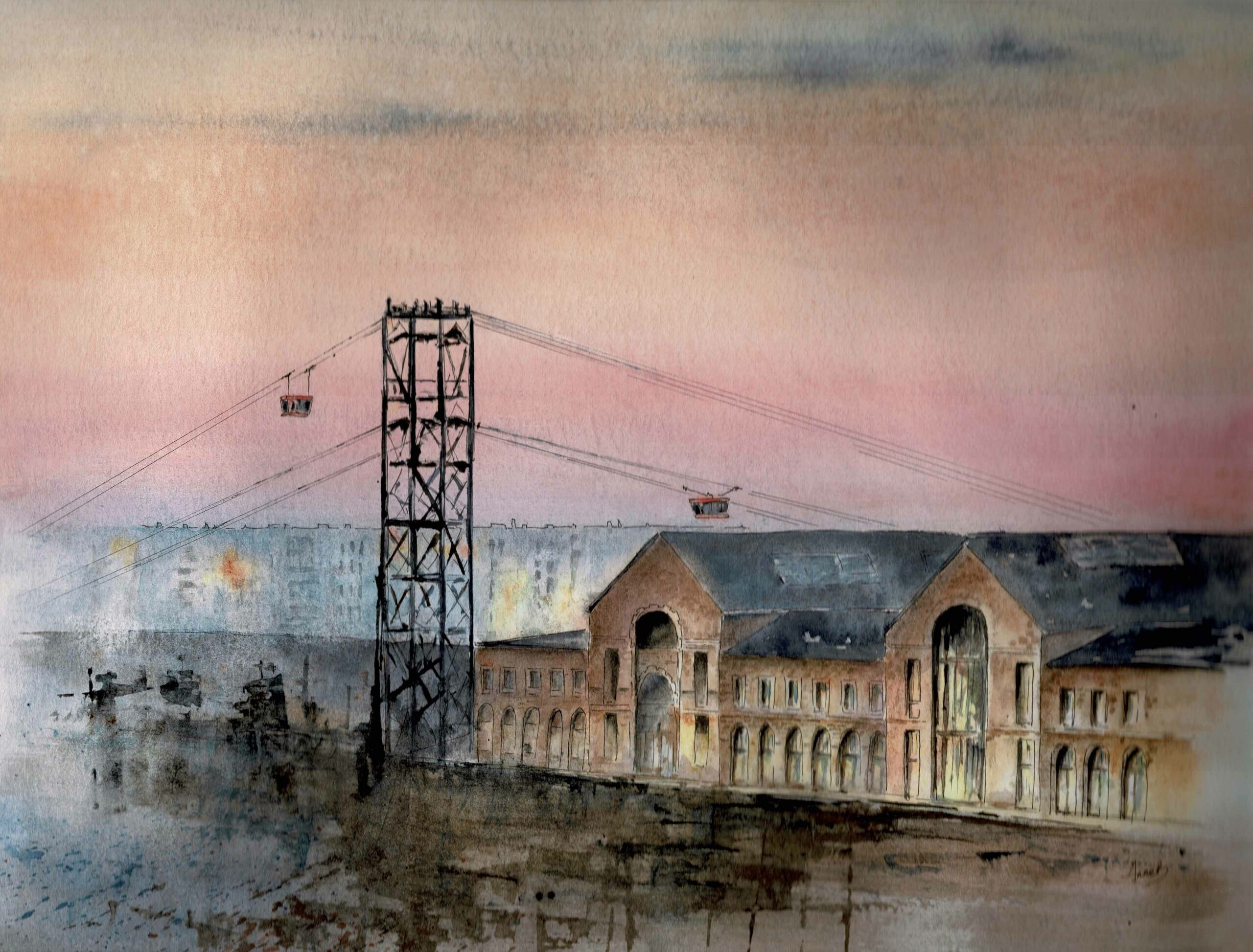 P30. Les capucins Brest aquarelle ©DR web